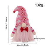 Valentine's Day Decoration Knitted Faceless Doll Heart