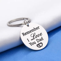 Stainless Steel Father's Birthday Gift Father's Day Key Ring