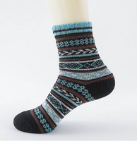 Winter Thick Warm Stripe Wool Socks Casual Sock Business Socks