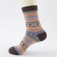 Winter Thick Warm Stripe Wool Socks Casual Sock Business Socks