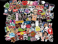 Graffiti stickers 100 sheets of non-repetitive trend car skateboard waterproof stickers