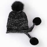 Tide autumn and winter plus velvet warm knitted hat ear protection hat