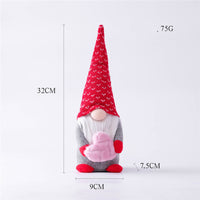 Gnome Valentine's Day Doll Ornaments