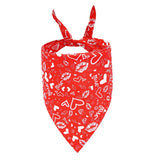 Valentine's Day Pet Scarf Dog Saliva Towel