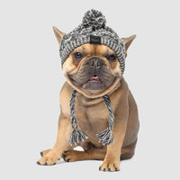 Winter Fashion Dog Hat Windproof Fluffy Knitted Polar Pom Hat