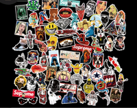 Graffiti stickers 100 sheets of non-repetitive trend car skateboard waterproof stickers