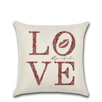 Valentine's Day Love Theme Linen Pillowcase