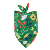 St. Patrick'S Day Pet Saliva Towel Clover Pet Triangle Scarf Four-Leaf Clover Dog Scarf Pet Accessories Sm