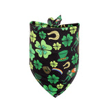 St. Patrick'S Day Pet Saliva Towel Clover Pet Triangle Scarf Four-Leaf Clover Dog Scarf Pet Accessories Sm