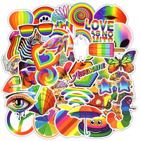 50 Rainbow Stickers, Body Stickers, Amazon Explosive Laptop Stickers, Puppy, Dog, Pets