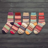 Winter Thick Warm Stripe Wool Socks Casual Sock Business Socks