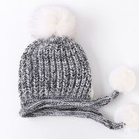 Tide autumn and winter plus velvet warm knitted hat ear protection hat