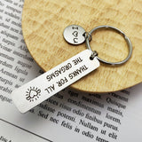 Metal Keychain Cross-Border Brushed Valentine's Day Keychain