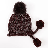 Tide autumn and winter plus velvet warm knitted hat ear protection hat