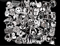 Graffiti stickers 100 sheets of non-repetitive trend car skateboard waterproof stickers