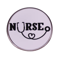 Nurse And Stethoscope Brooch Funny Doctor Nurse