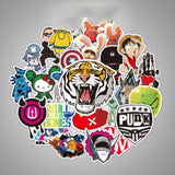 Cartoon graffiti body sticker