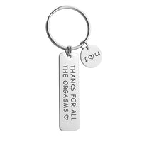 Metal Keychain Cross-Border Brushed Valentine's Day Keychain