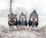 Winter Fashion Dog Hat Windproof Fluffy Knitted Polar Pom Hat