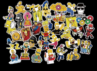 Graffiti stickers 100 sheets of non-repetitive trend car skateboard waterproof stickers