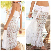 Lace Beach Skirt Solid Beach Bikini