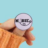 Nurse And Stethoscope Brooch Funny Doctor Nurse