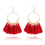 Big Round Drop Dangle Earrings