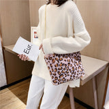 Leopard Tote Chain Shoulder Crossbody Bag