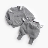 Baby Plus Velvet Sweater Suit