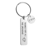 Metal Keychain Cross-Border Brushed Valentine's Day Keychain