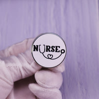 Nurse And Stethoscope Brooch Funny Doctor Nurse