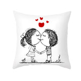 Home Valentine's Day Throw Pillow Cover