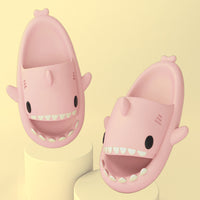 Adult's Slippers Indoor Outdoor Funny Shark Cartoon