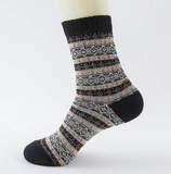 Winter Thick Warm Stripe Wool Socks Casual Sock Business Socks