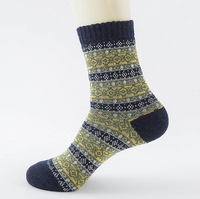 Winter Thick Warm Stripe Wool Socks Casual Sock Business Socks