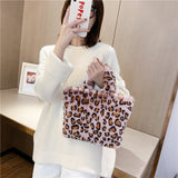 Leopard Tote Chain Shoulder Crossbody Bag