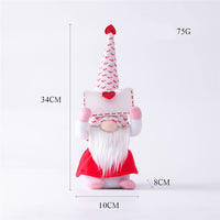 Gnome Valentine's Day Doll Ornaments