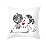 Home Valentine's Day Throw Pillow Cover