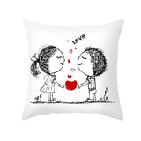 Home Valentine's Day Throw Pillow Cover