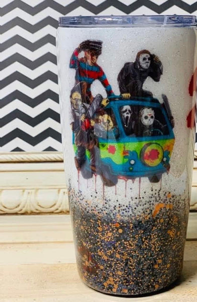 Horror Friends Van 20oz Epoxy Tumbler