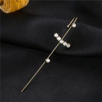 Rhinestone Piercing Ear Hanging Single