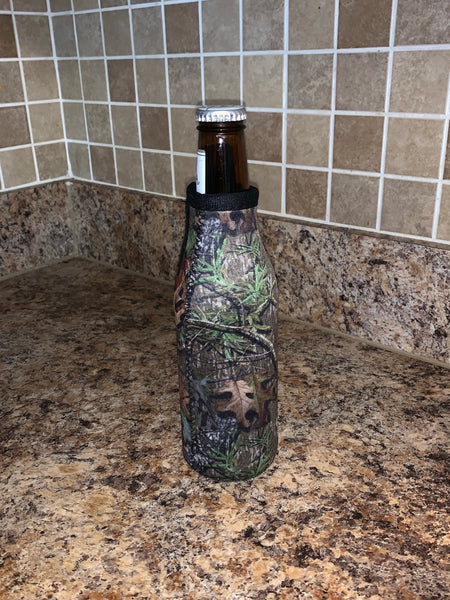 Camouflage Beer Bottle Cooler