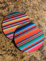 Serape Car Coasters