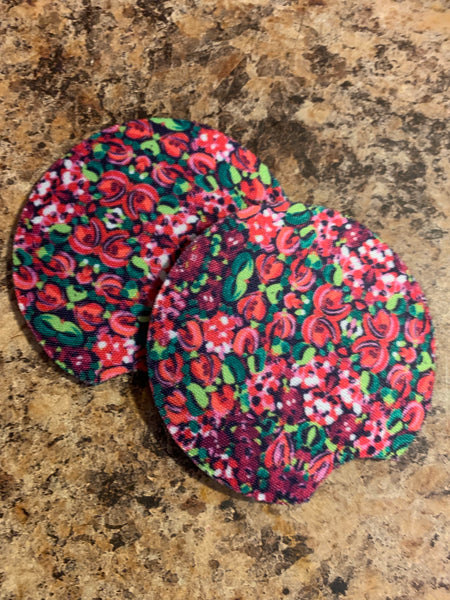 Floral Car Coasters