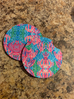 Coral Car Coasters