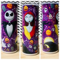 Nightmare Before Christmas Purple 20oz Sublimation Tumbler