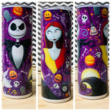 Nightmare Before Christmas Purple 20oz Sublimation Tumbler