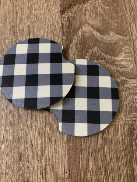 Checkered Car Coasters