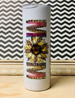 MOM Sunflower Leopard Sublimation Tumbler