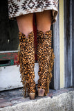 Tall Brown Leopard Boots (Arriving July 15)